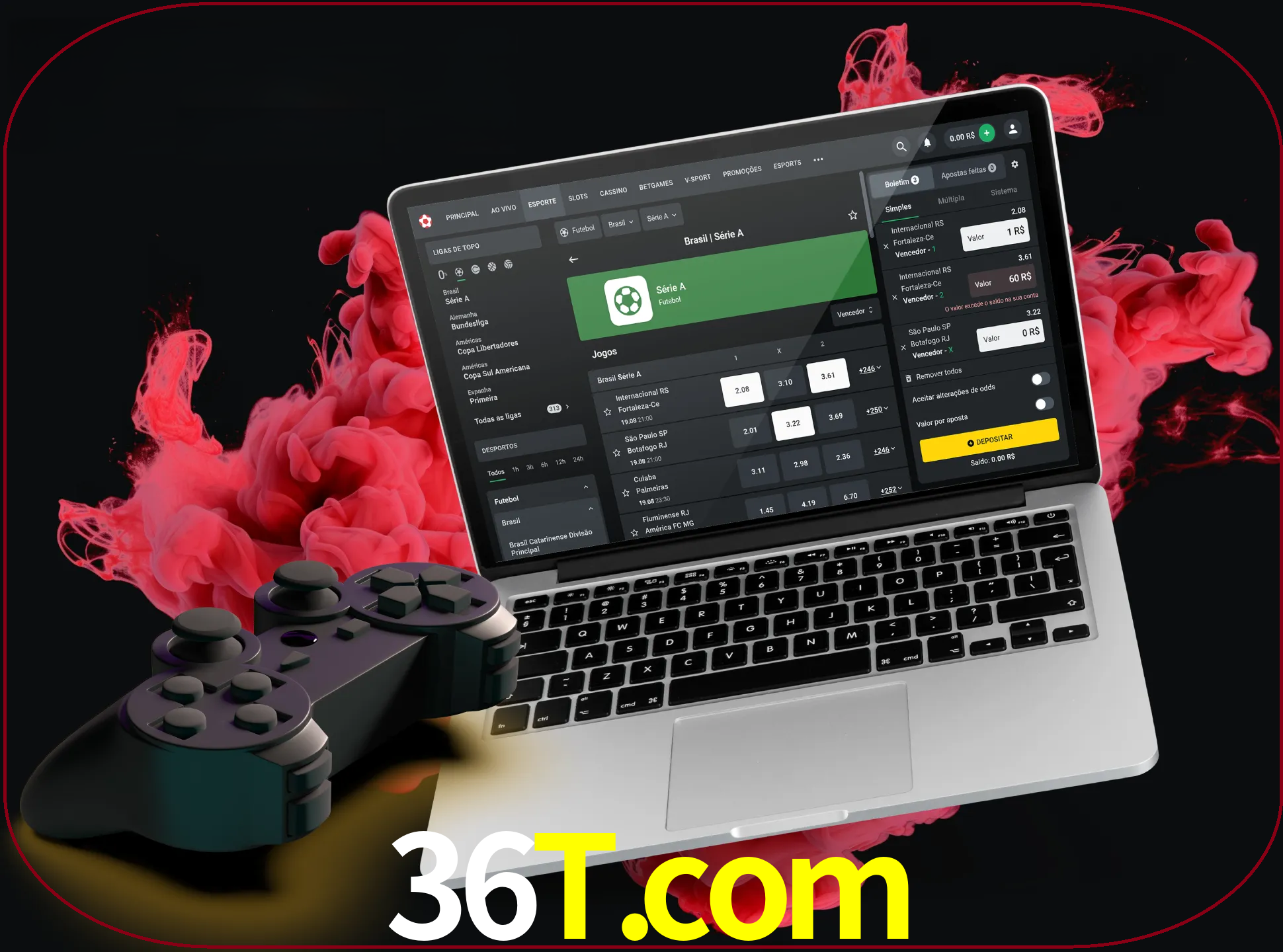 Visite a secção especial de jogos de vídeo em 36t para descobrir em que jogos pode apostar e ganhar muito dinheiro.