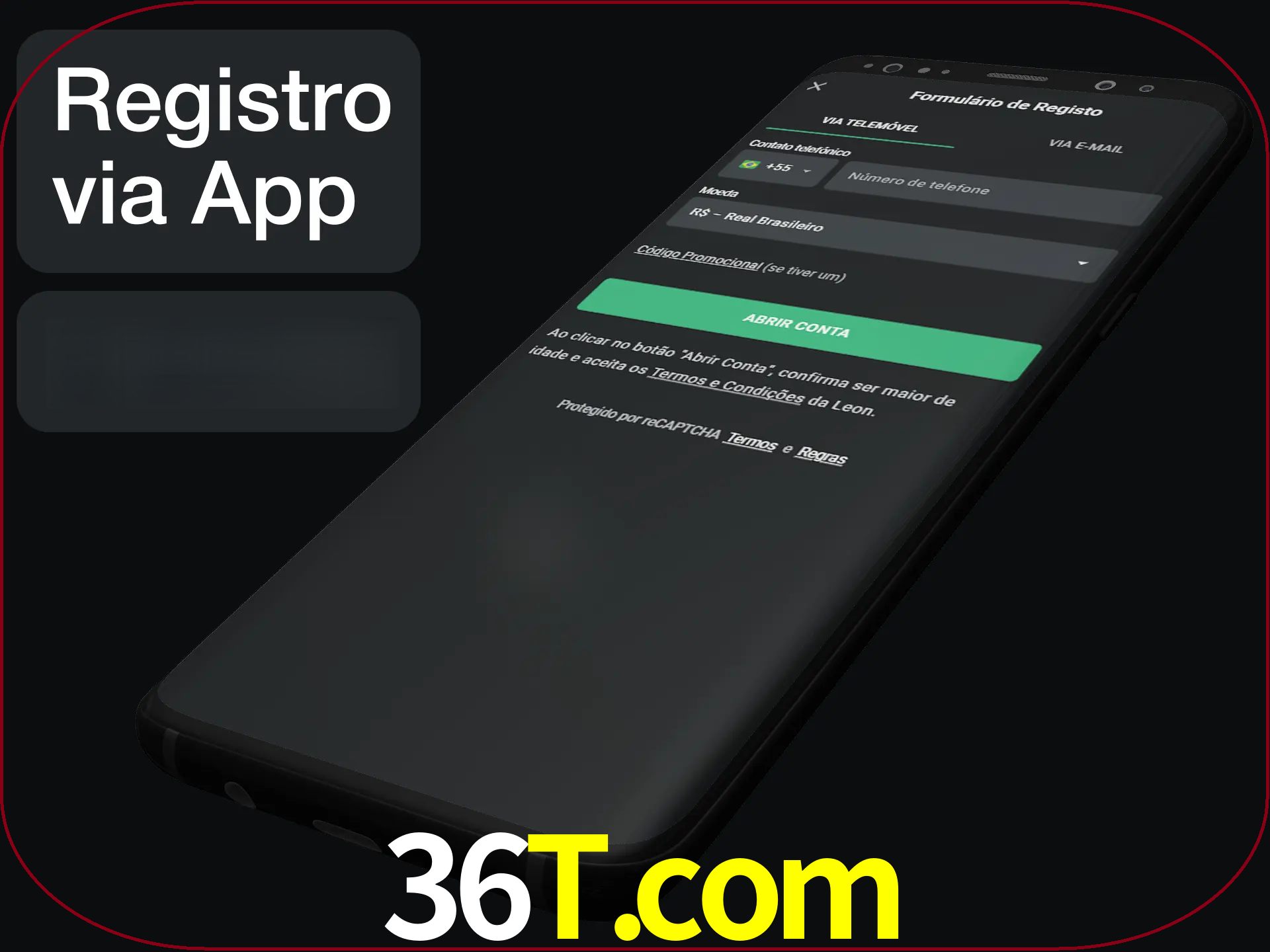 Registre-se quiclly em LeonBet usando o aplicativo.